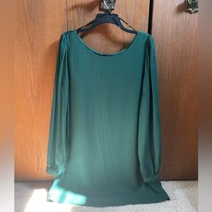Lulus Large Green Long Sleeve Dress